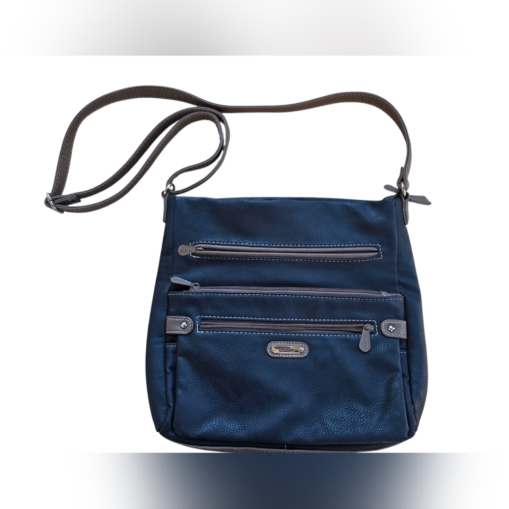 Multi Sac Black And Brown Shoulder Bag With TONS of Compartments OS